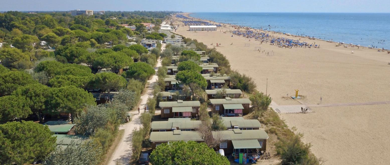 Camping inclusief strand in Bibione: op het strand relax